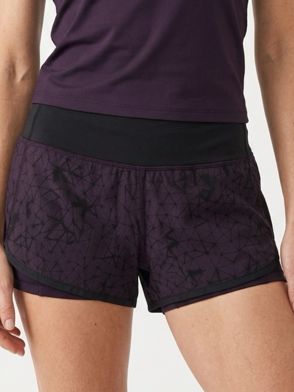 LULULEMON | Vintage Purple Athletic Shorts Black Liner Women’s Size 6